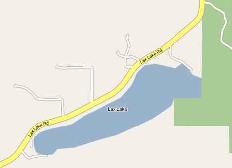 Map of the Lax Lake Minnesota area