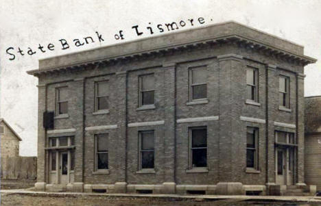 State Bank of Lismore, Lismore Minnesota, 1910's