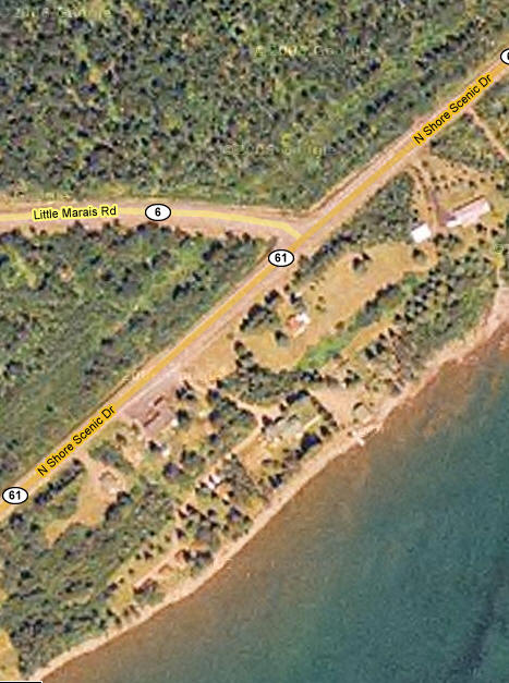 Aerial Photo of Little Marais Minnesota