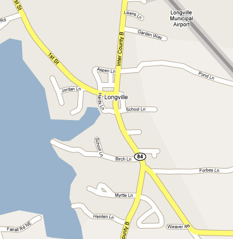 Map of Longville Minnesota
