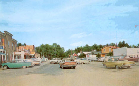 Downtown Longville in the early 1960's