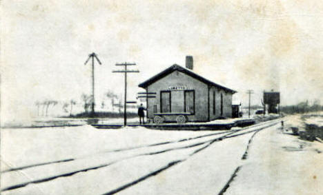 Soo Line Depot, Loretto Minnesota, 1913