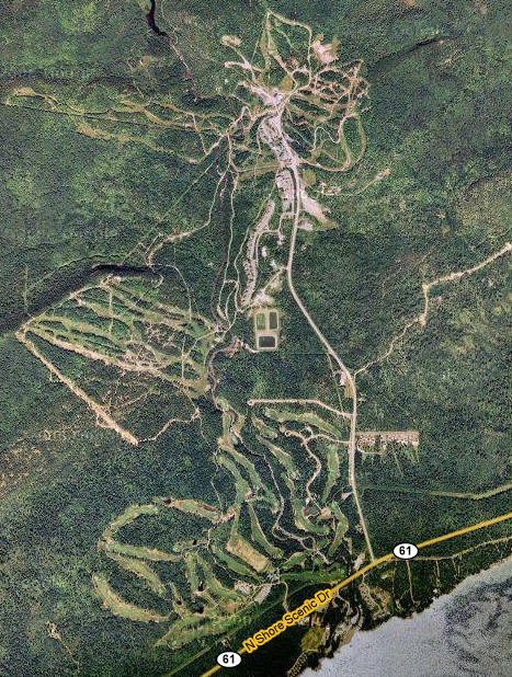 Aerial Photo of Lutsen Ski and Golf Area
