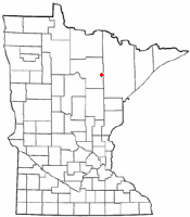 Location of Nashwauk, Minnesota