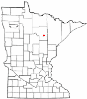 Location of Taconite, Minnesota