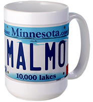 Malmo License Plate Large Mug