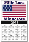 Mille Lacs US Flag Calendar
