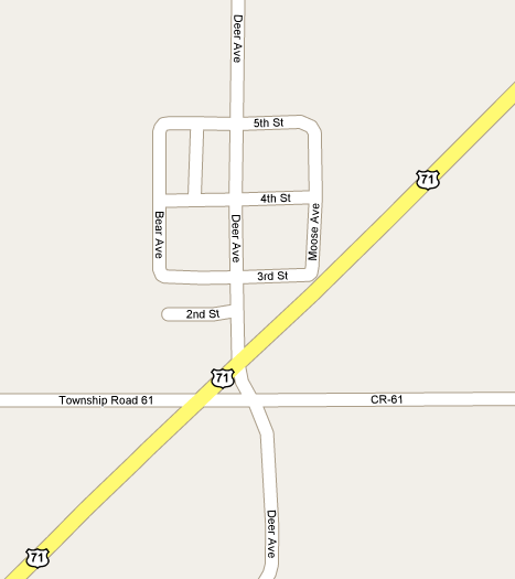 Map of Margie Minnesota