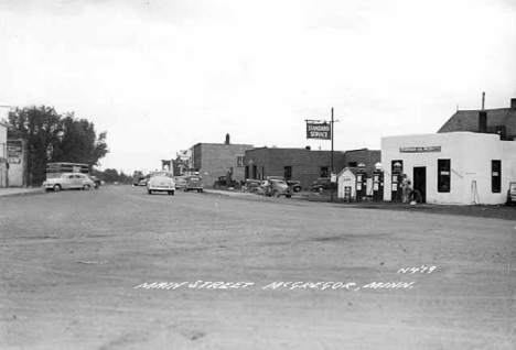Main Street, McGregor Minnesota, 1956