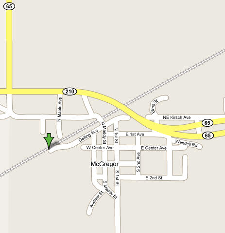 McGregor Minnesota Street Map