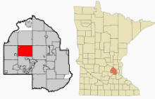 Location of Medina Minnesota