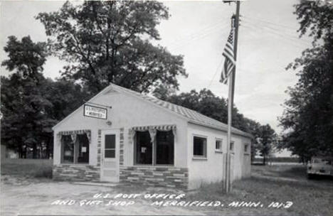Post Office and Gift Shop, Merrifield Minnesota, 1959