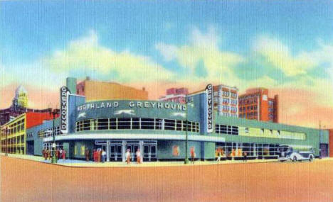 Greyhound Bus Depot, Minneapolis, Minnesota, 1937