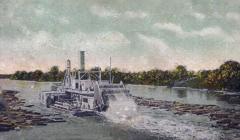 Mississippi River at Monticello Minnesota, 1910's
