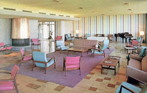 Main Lounge, Dahl Hall Women's Residence, Moorhead State College, 1960's