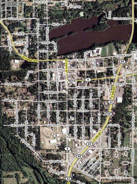 Aerial Photo of Mora Minnesota