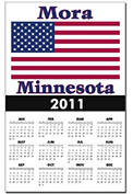 Mora US Flag Calendar