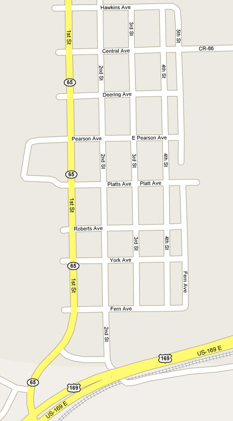 Map of Nashwauk Minnesota
