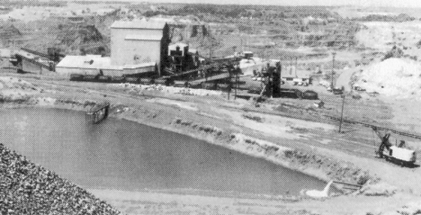 The Hawkins plant, Nashwauk Minnesota, as it appeared in 1957