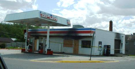 Nashwauk Spur, Nashwauk Minnesota after fire