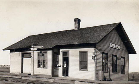 Railroad Depot, Nassau Minnesota, 1928