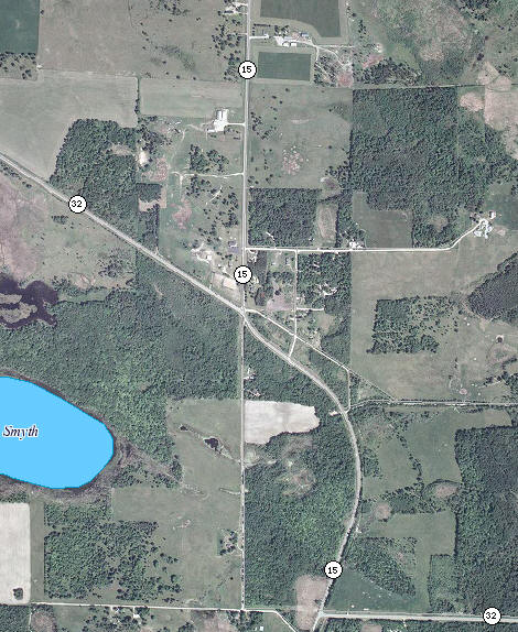 Aerial photo of Nebish Minnesota