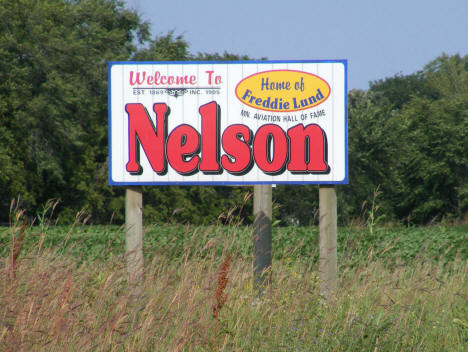 Welcome Sign, Nelson Minnesota, 2008