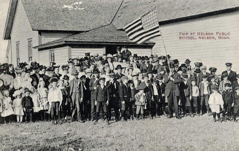 Fair at Nelson Public School, Nelson Minnesota, 1910