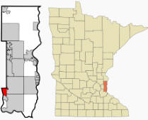 Location of Newport, Minnesota