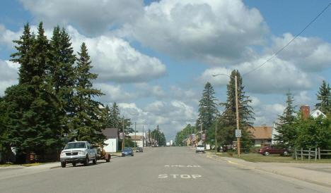 Street scene, Northome Minnesota, 2006