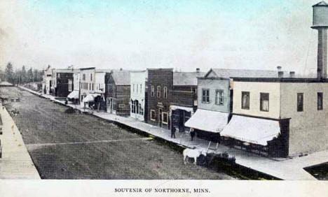 Main Street, Northome Minnesota, 1915