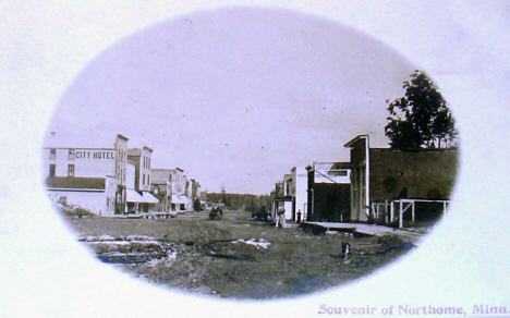 Main Street, Northome Minnesota, 1908