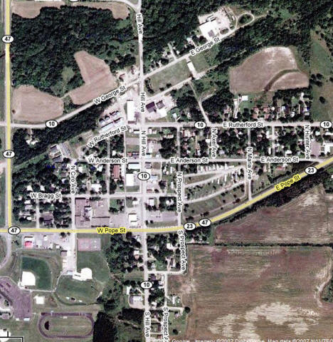 Aerial Photo of Ogilvie Minnesota