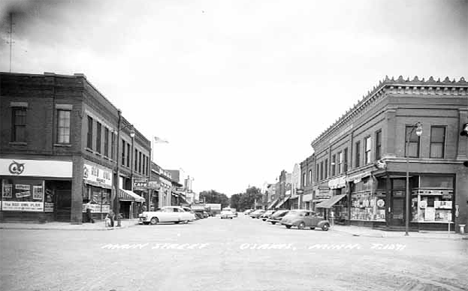 Main Street, Osakis Minnesota, 1950