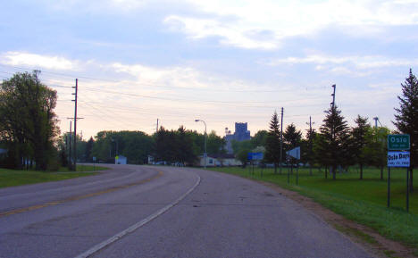 Entering Oslo Minnesota from the west, 2008