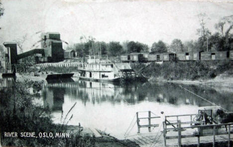 River Scene, Oslo Minnesota, 1911