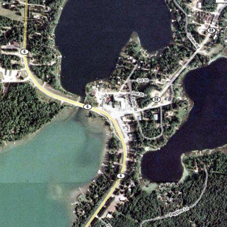 Aerial Photo of Outing Minnesota