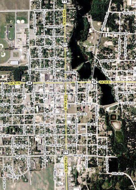 Aerial Photo of Park Rapids Minnesota