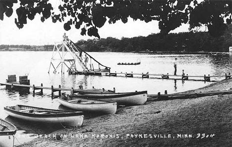 Van's Beach, Lake Koronis near Paynesville Minnesota, 1940