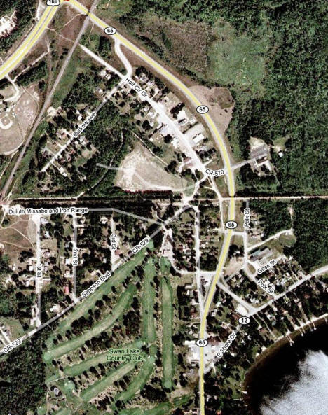 Aerial Photo of Pengilly Minnesota