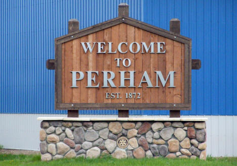 Welcome to Perham Minnesota Sign, 2008