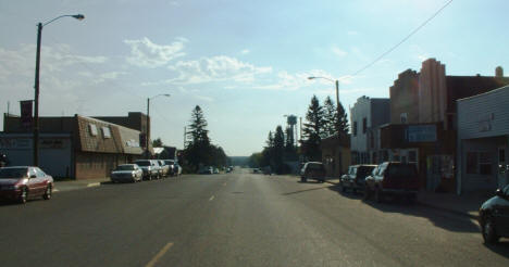 View of Downtown Northome looking east, 2004