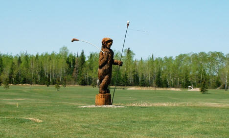 Famous Golfing Bear at what is now Golf on the Edge, 2003