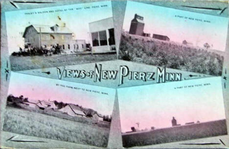 Multiple Views of Pierz Minnesota, 1914