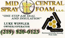 Mid Central Spray Foam, LLC, Pine River Minnesota