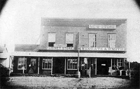 D.K. Babcock Cabinet Store and Wingate and Smith Store, Preston Minnesota, 1865