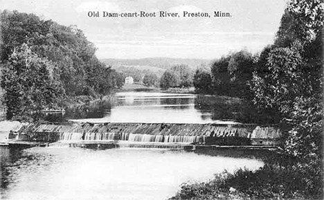 Old dam, Root River, Preston Minnesota, 1910