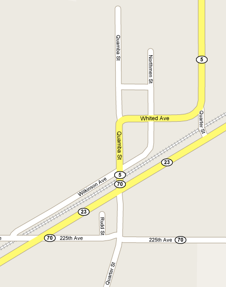 Map of Quamba Minnesota