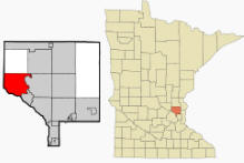 Location of Ramsey, Minnesota