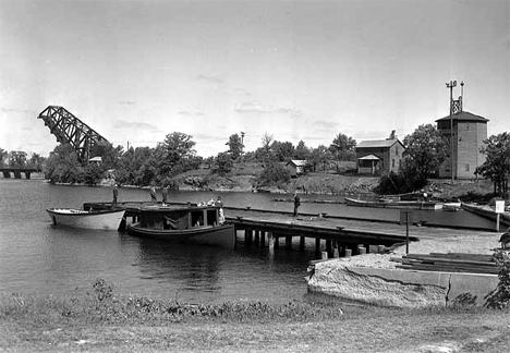 Municipal dock, Ranier Minnesota, 1936
